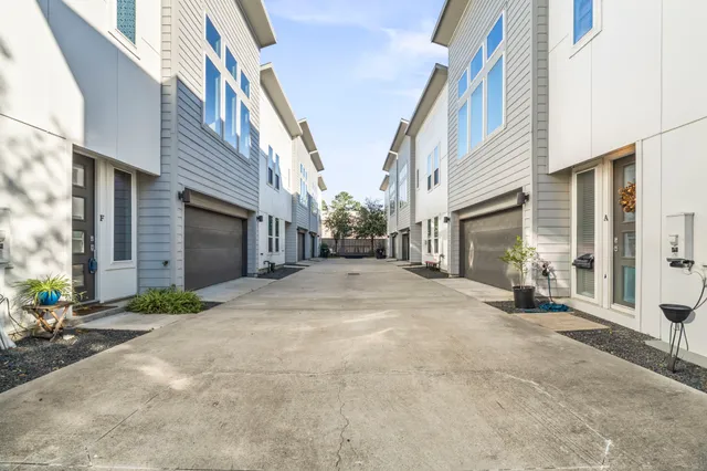 a view of a building with a street