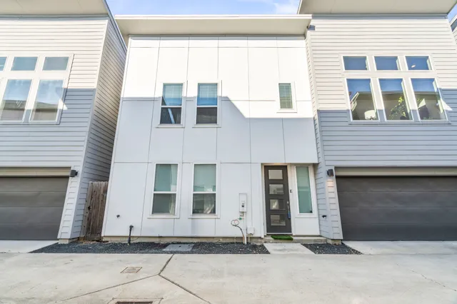 a front view of a building