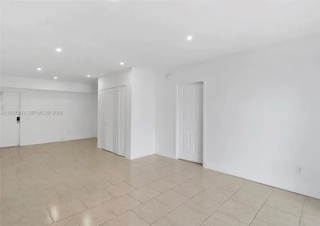 a view of an empty room