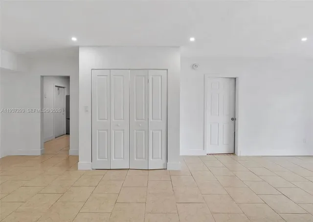 a view of an empty room