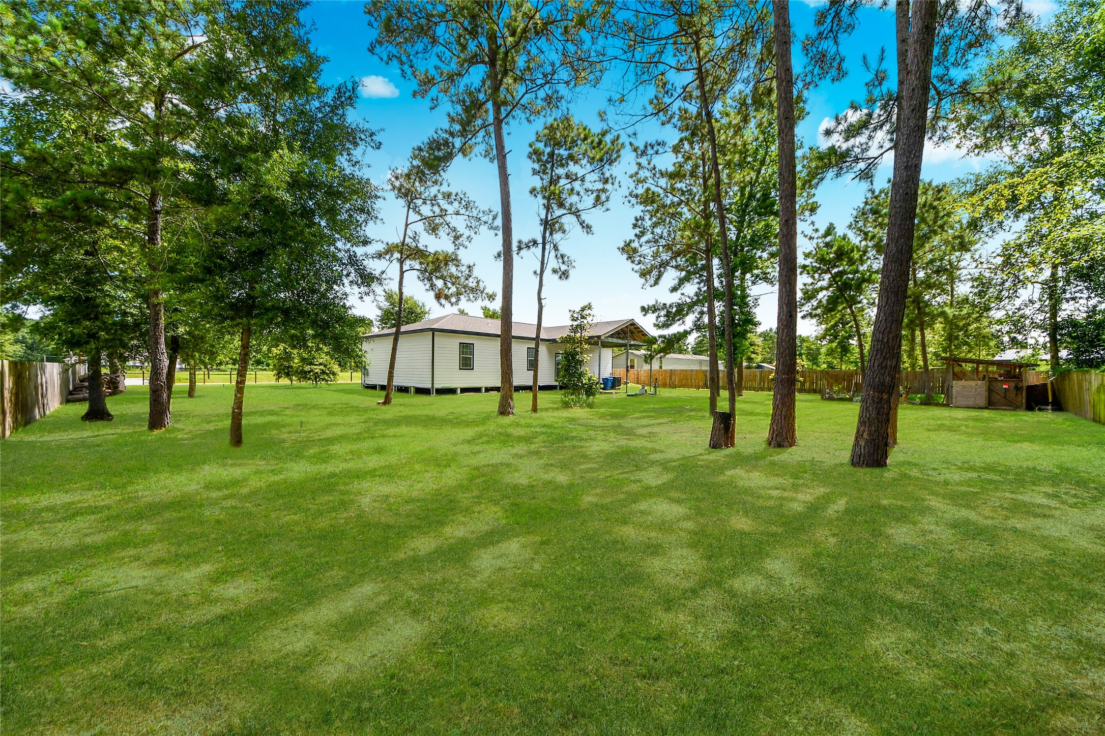 12128 County Road Cleveland, TX 77327 - Photo 20 of 27 a view of yard with trees