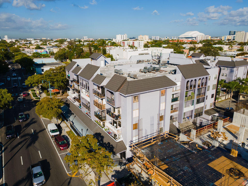 777 Southwest 9th Avenue, Unit 409 Miami, FL 33130 - Photo 4 of 32 an aerial view of a building with outdoor seating
