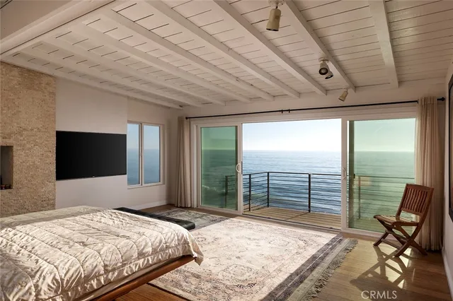 a view of terrace with wooden floor and flat chair