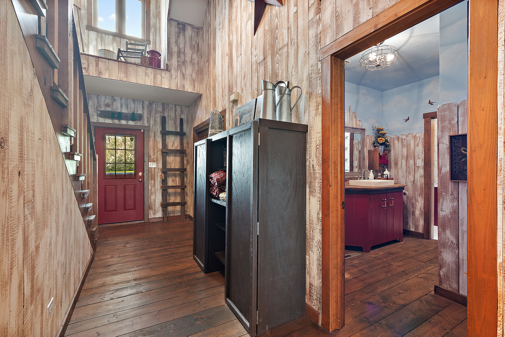 7860 West Steger Road Frankfort, IL 60423 - Photo 6 of 56 a view of a hallway with wooden floor and windows