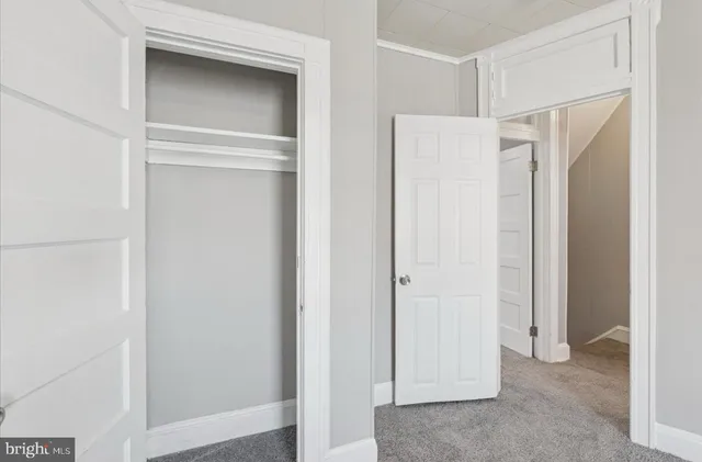 a view of closet area