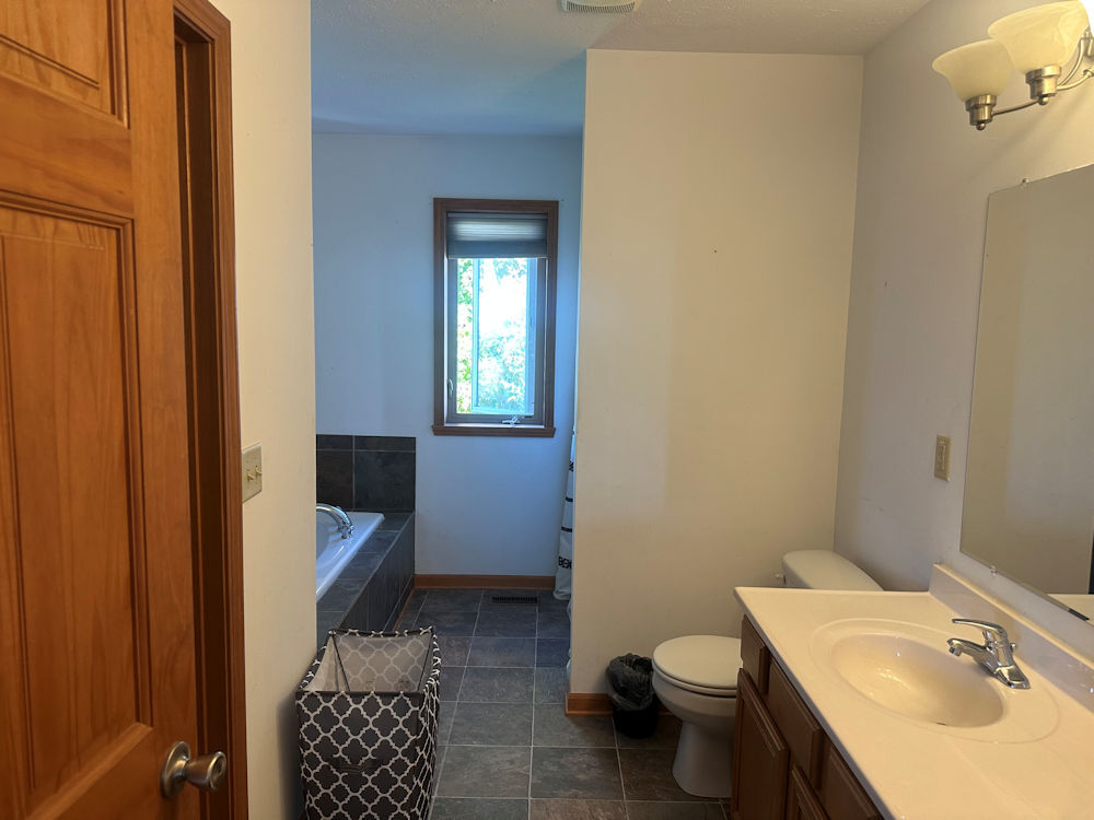 519 South Regulators Street Rochelle, IL 61068 - Photo 12 of 19 a bathroom with a sink toilet and shower