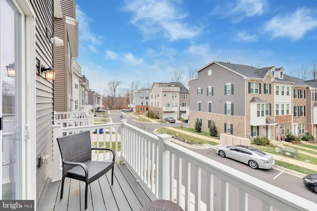 a view of a city from a balcony