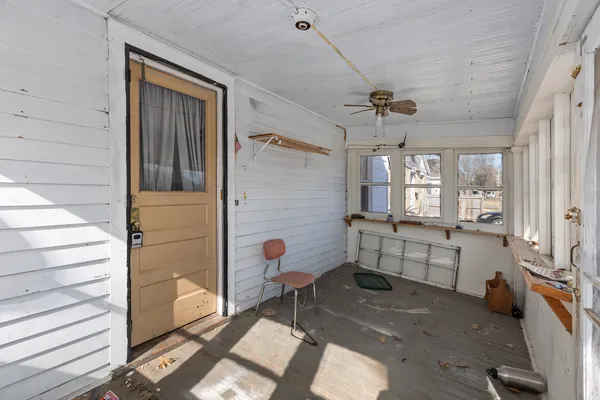 a bathroom with a sink a mirror and a shower