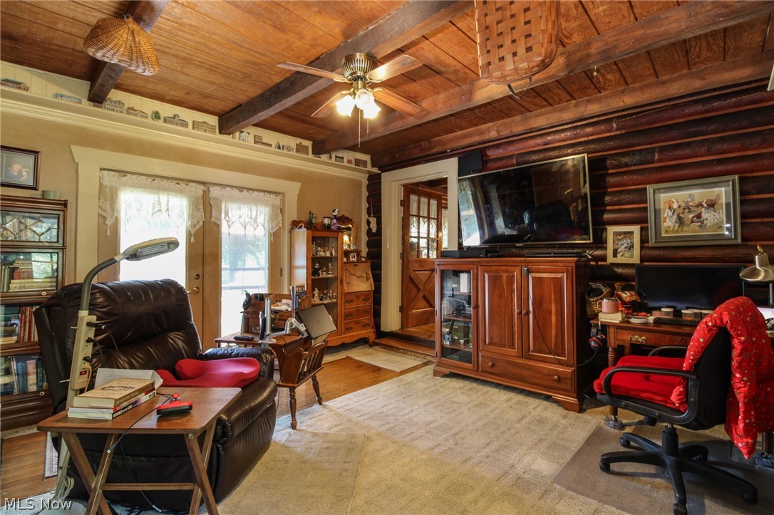 1070 Highland Ridge Road Lowell, OH 45744 - Photo 14 of 40 Sitting Room/Family room with french doors to back deck