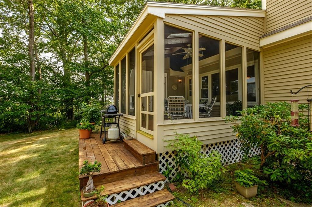 27 Old County Road Scarborough, ME 04074 - Photo 28 of 32 Lovely screen porch with small deck.