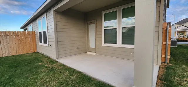 a view of front door of house