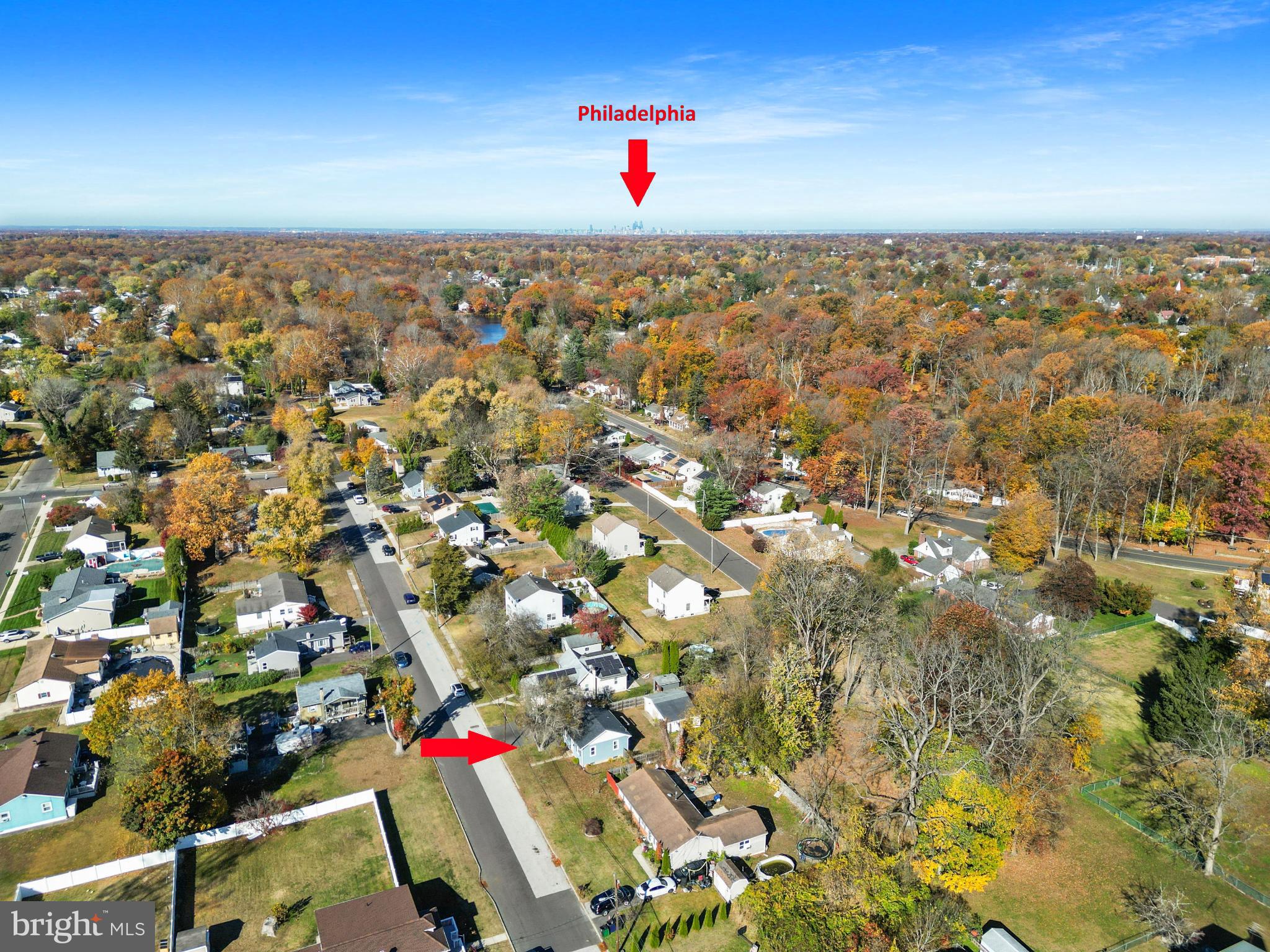 323 3rd Avenue Lindenwold, NJ 08021 - Photo 33 of 34 Vibrant autumn hues over suburban landscape.