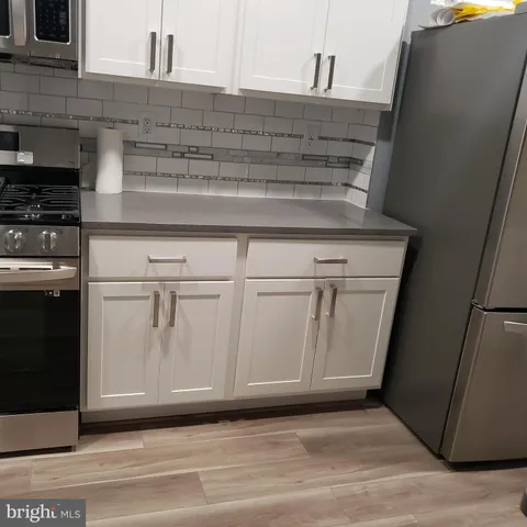 a close view of a stove in the kitchen