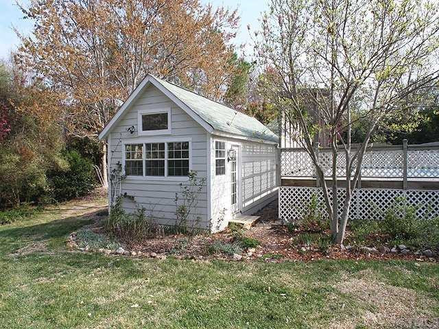 6808 Garrison Court Raleigh, NC 27613 - Photo 17 of 20 Large wired workshop or potting shed. Lots of uses for this buliding. Workshop