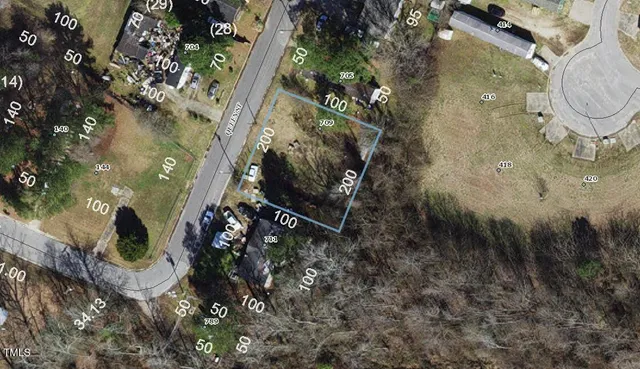 a aerial view of a house