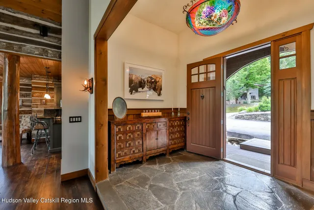 a room with furniture and a window