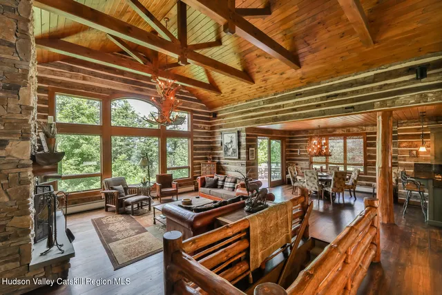 a outdoor space with furniture