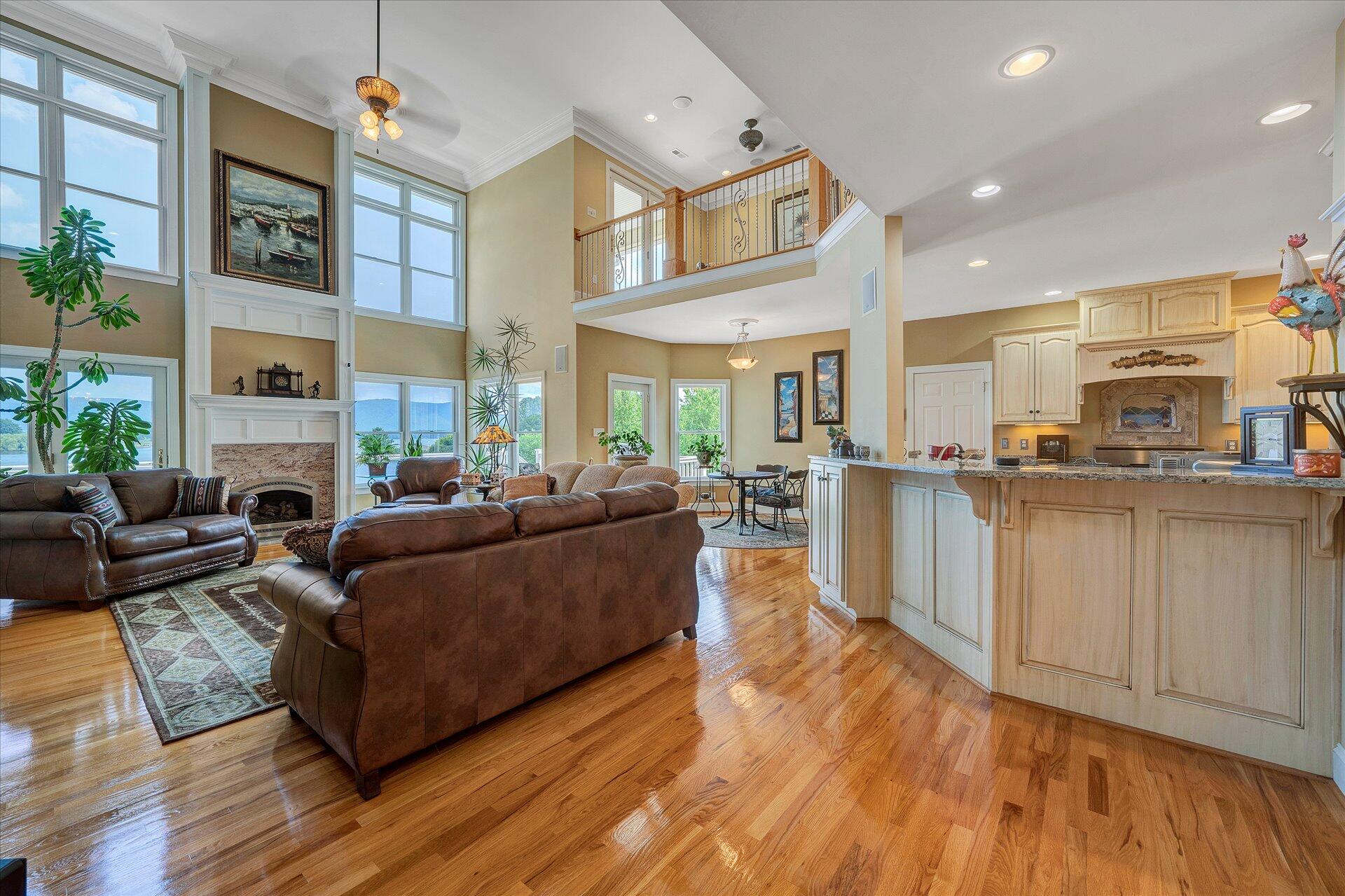 127 Tranquility Road Moneta, VA 24121 - Photo 15 of 61 Great Room Open to Kitchen