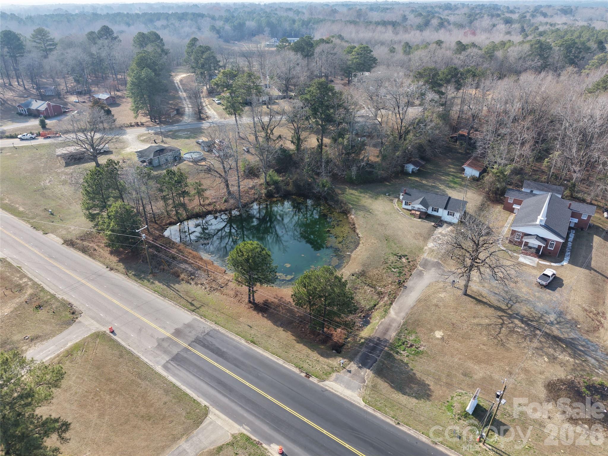 562 Us Highway South Rockingham, NC 28379 - Photo 42 of 42 an aerial view of residential house with outdoor space