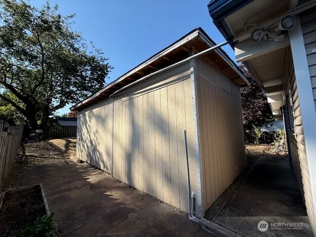 a view of water heater room