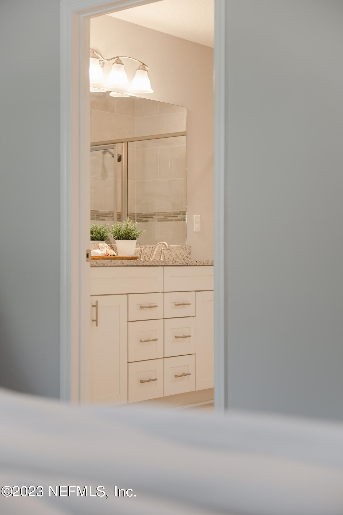 12701 Dunn Creek Road Jacksonville, FL 32226 - Photo 48 of 51 a bathroom with a sink a vanity and a mirror