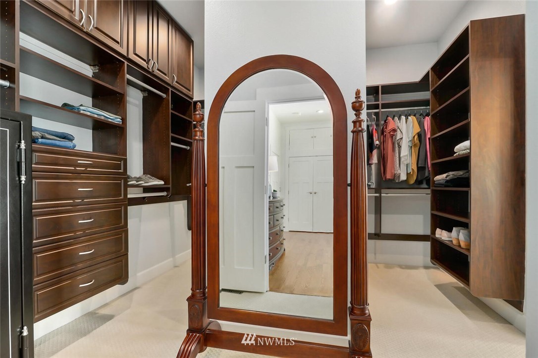 4458 Preston-Fall City Road Southeast Fall City, WA 98024 - Photo 17 of 40 a view of walk in closet with racks on the wall
