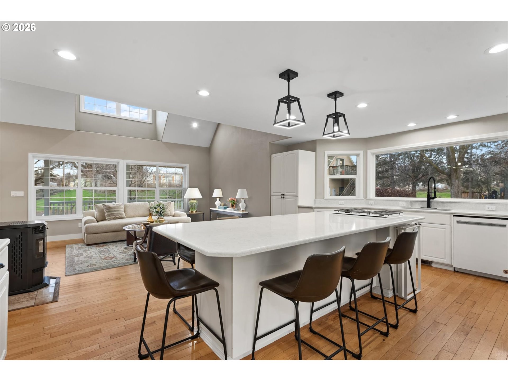 10 West Sprague Echo, OR 97826 - Photo 12 of 48 a kitchen with a dining table chairs and large window