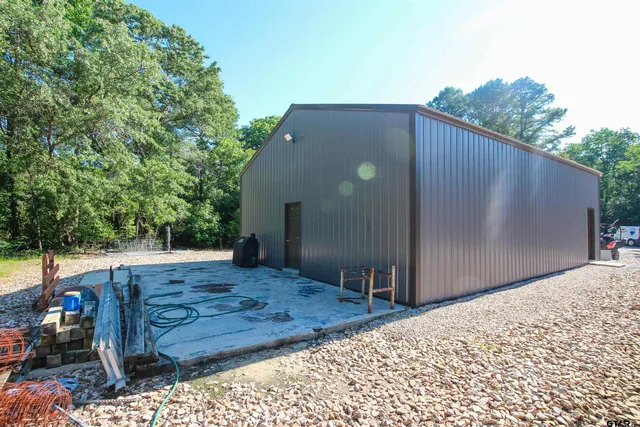 a view of a field with a tree