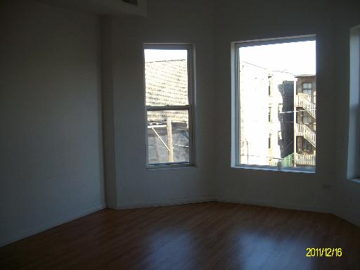5203 South Calumet Avenue, Unit 3D Chicago, IL 60615 - Photo 7 of 8 an empty room with wooden floor and windows