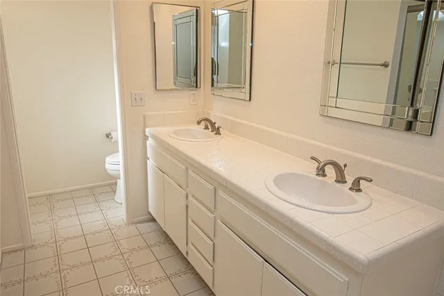 a bathroom with a sink and a toilet