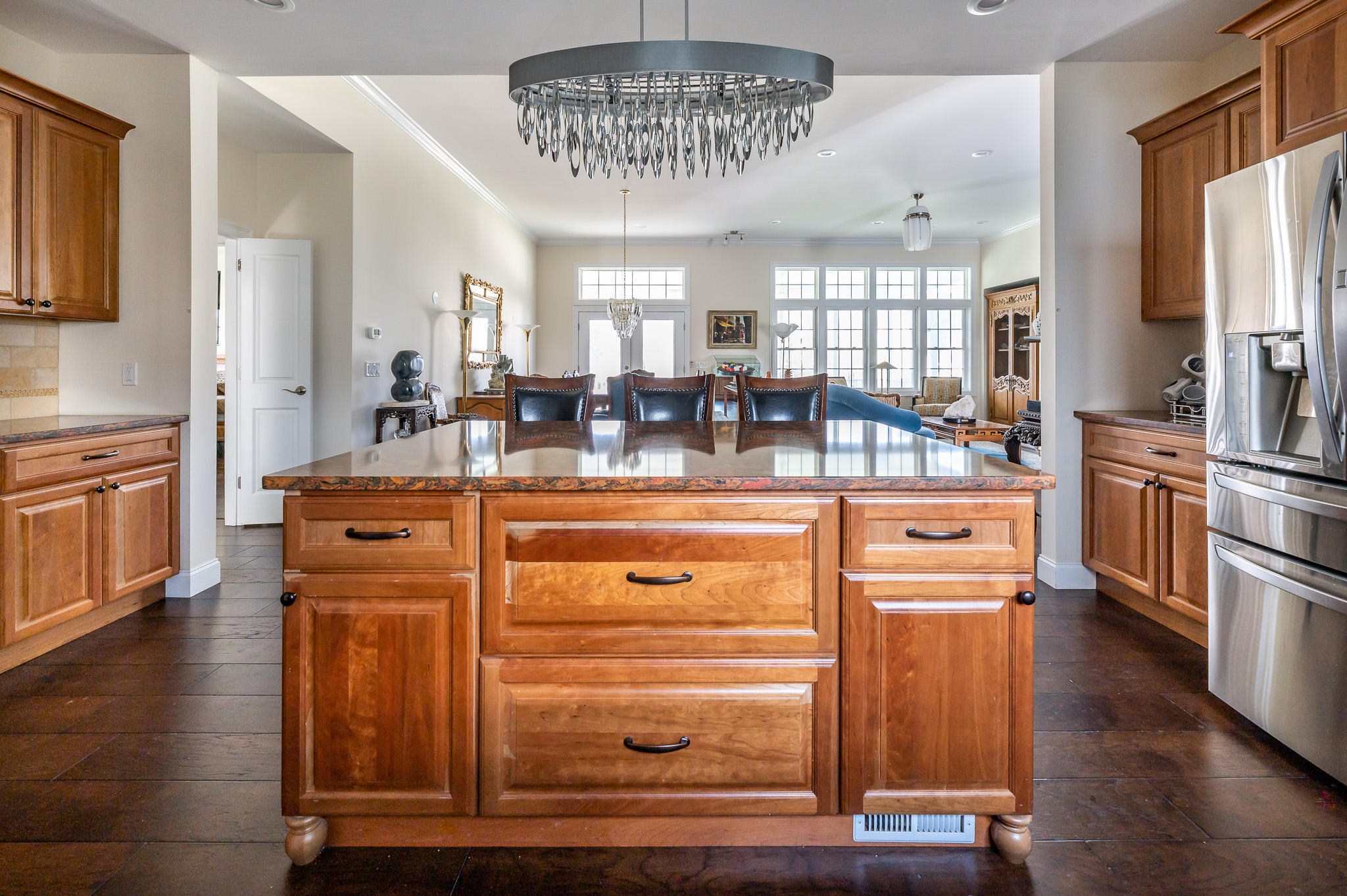 16 Burning Tree Road Great Barrington, MA 01230 - Photo 13 of 39 a kitchen with stainless steel appliances granite countertop a stove and a refrigerator