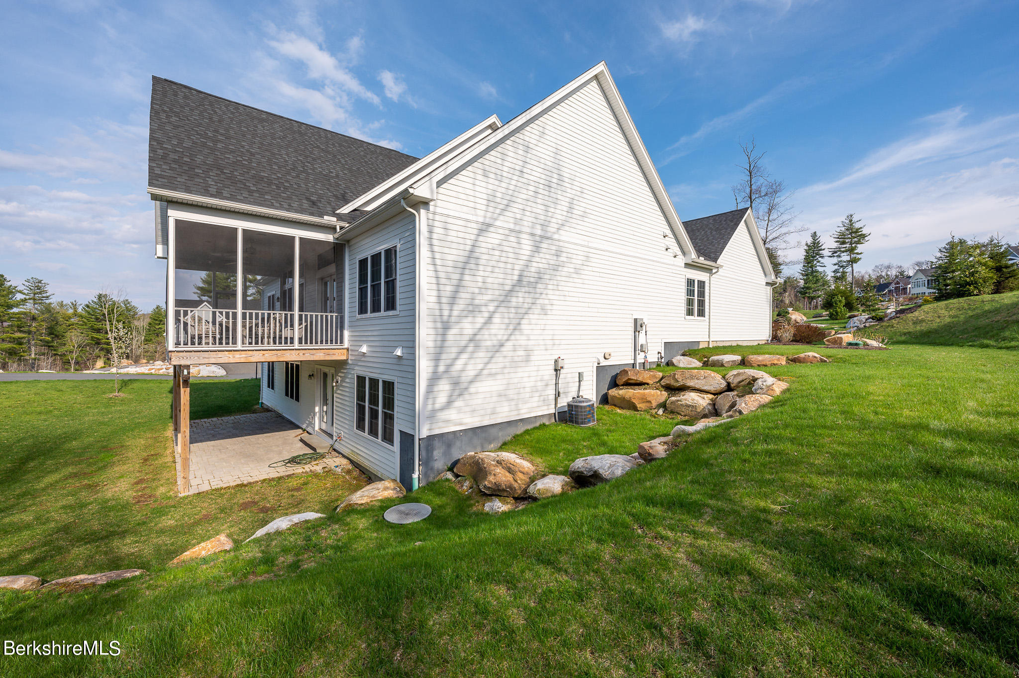 16 Burning Tree Road Great Barrington, MA 01230 - Photo 38 of 39 a view of backyard with deck and garden