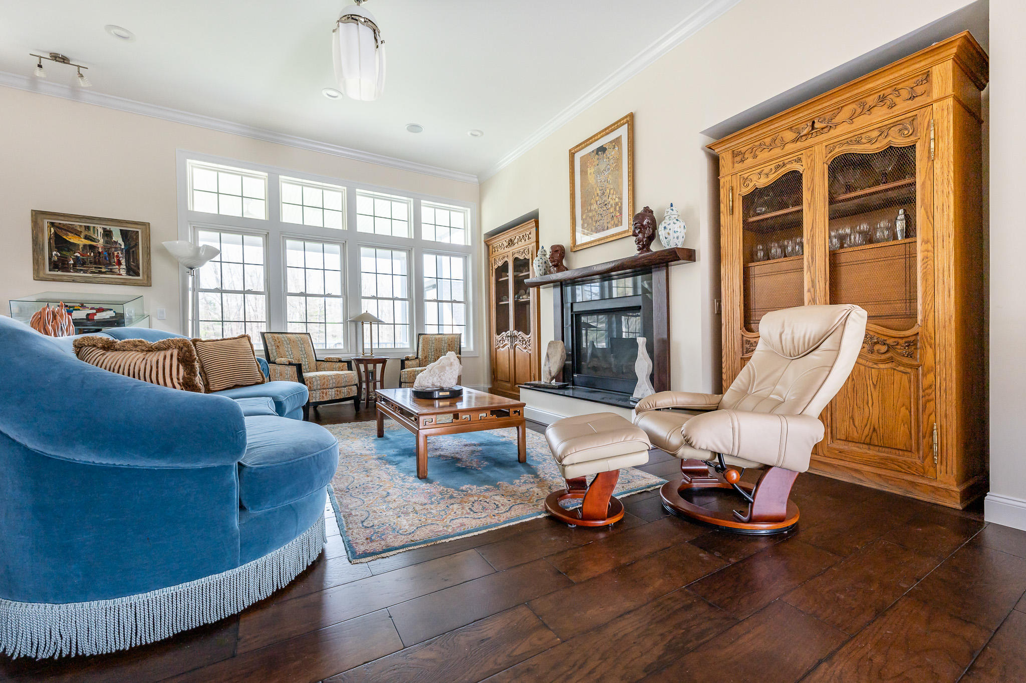 16 Burning Tree Road Great Barrington, MA 01230 - Photo 5 of 39 a living room with furniture and a large window