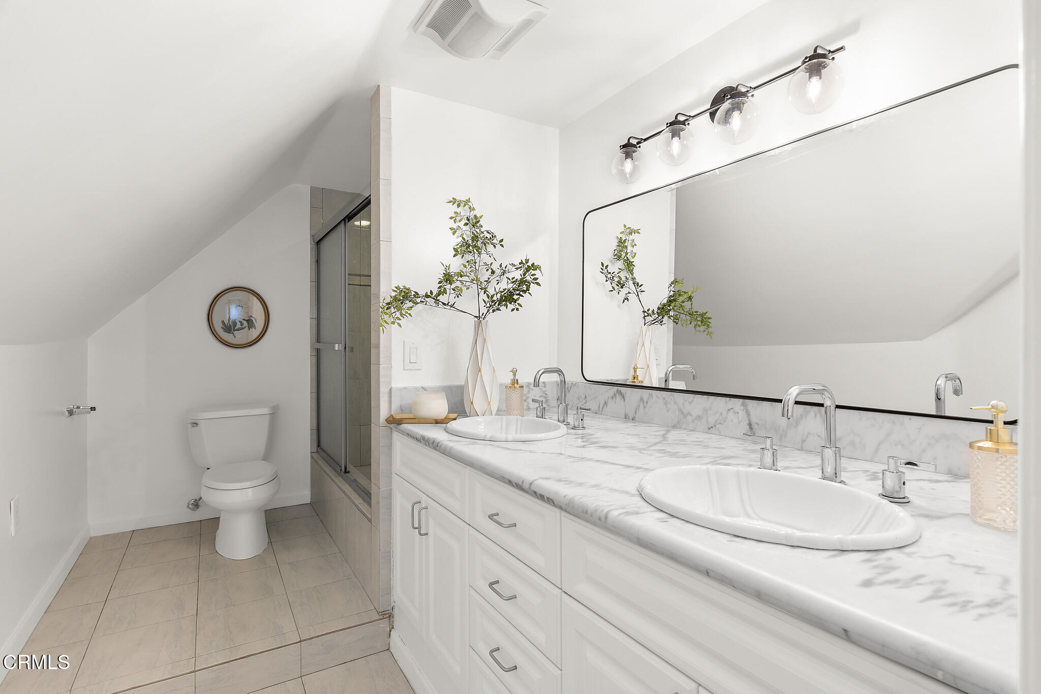 1858 Laurel Bay Drive Pasadena, CA 91105 - Photo 32 of 47 a bathroom with a granite countertop sink and a mirror