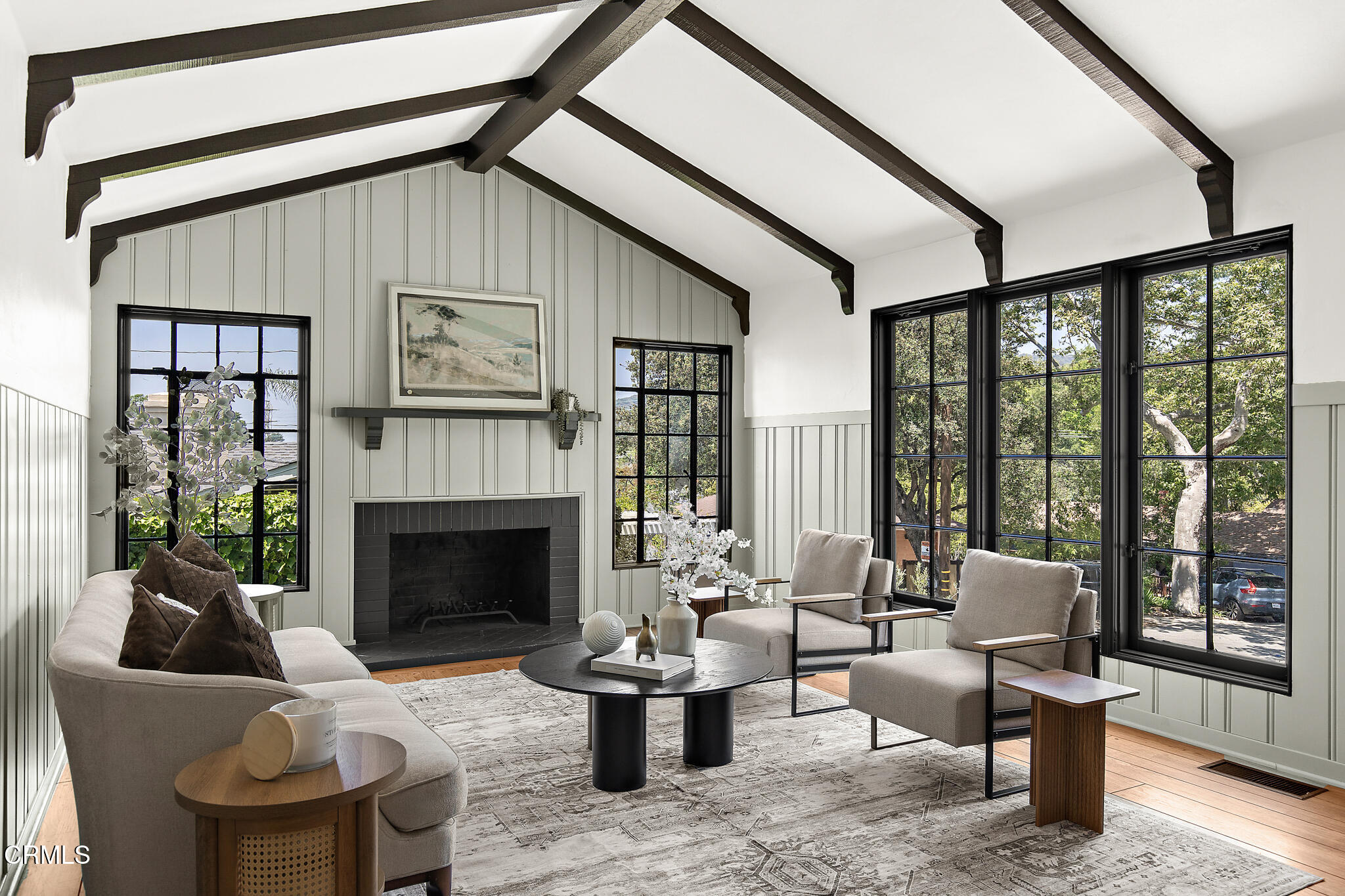 1858 Laurel Bay Drive Pasadena, CA 91105 - Photo 4 of 47 a living room with furniture and a fireplace