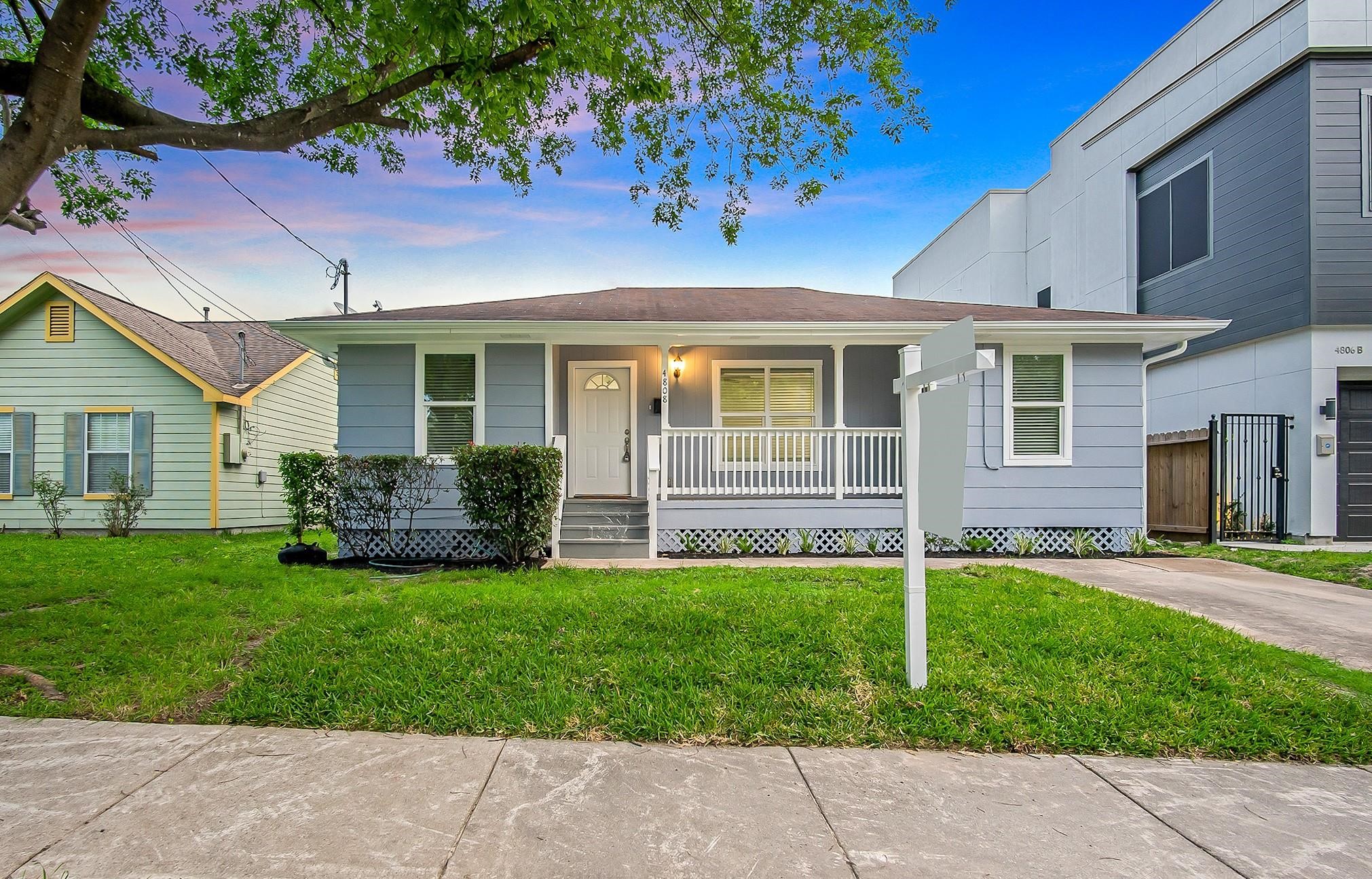 4808 Terry Street Houston, TX 77009 - Photo 21 of 21 a view of a house with a yard