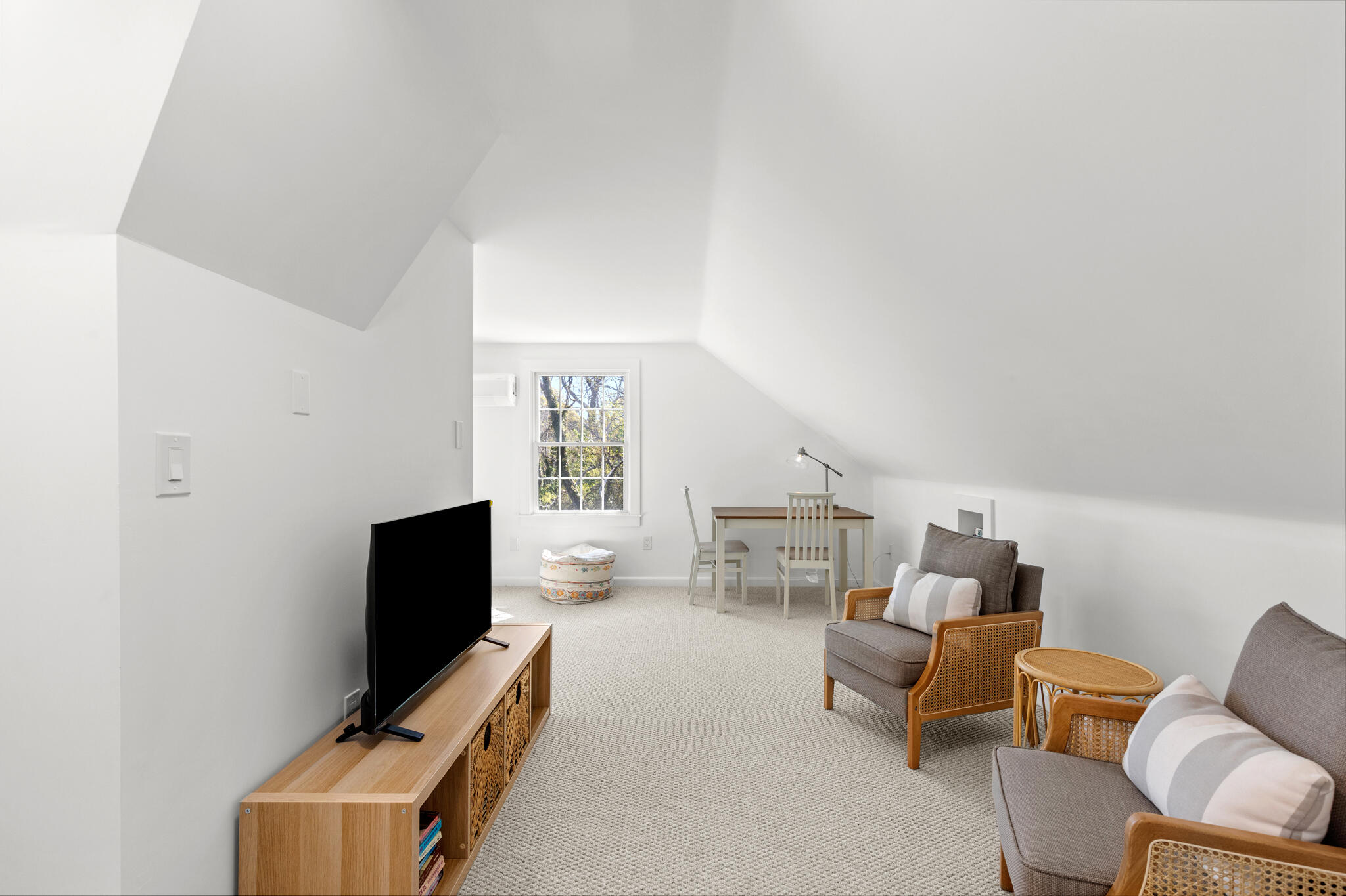 1295 Massasoit Road Eastham, MA 02642 - Photo 28 of 32 a living room with furniture and a flat screen tv