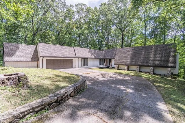 a backyard of a house