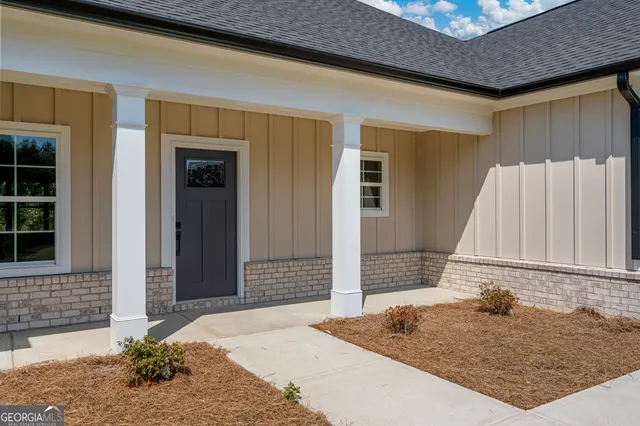 a front view of a house