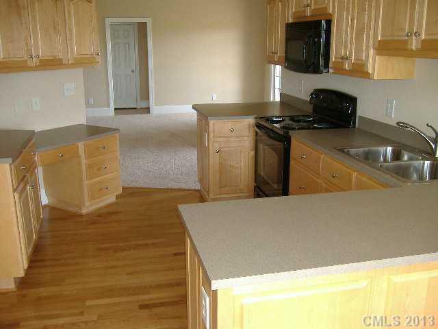 3827 Watson Church Road Monroe, NC 28110 - Photo 4 of 16 a kitchen with granite countertop a sink a stove and a microwave