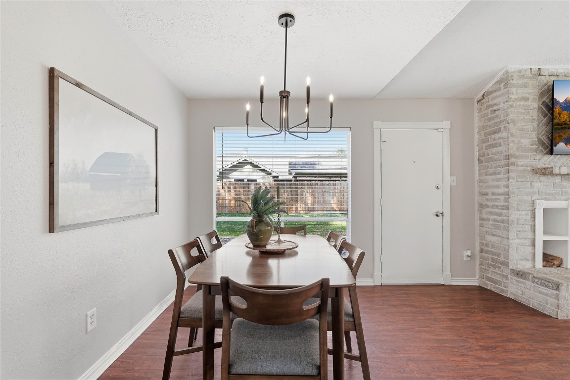 4506 Pineville Lane Spring, TX 77388 - Photo 3 of 36 Formal dining area with chandelier and natural light