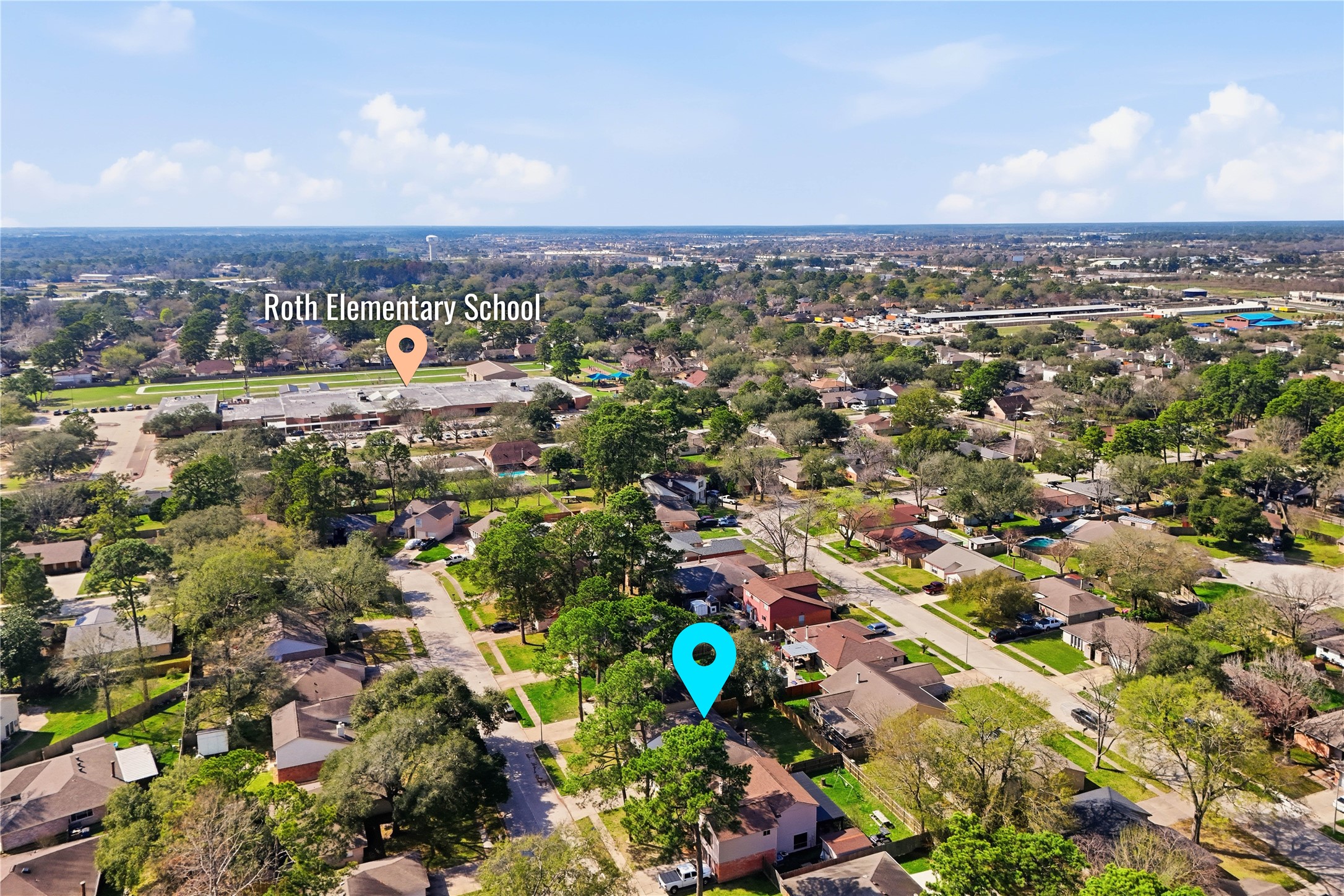 4506 Pineville Lane Spring, TX 77388 - Photo 31 of 36 Aerial neighborhood view
