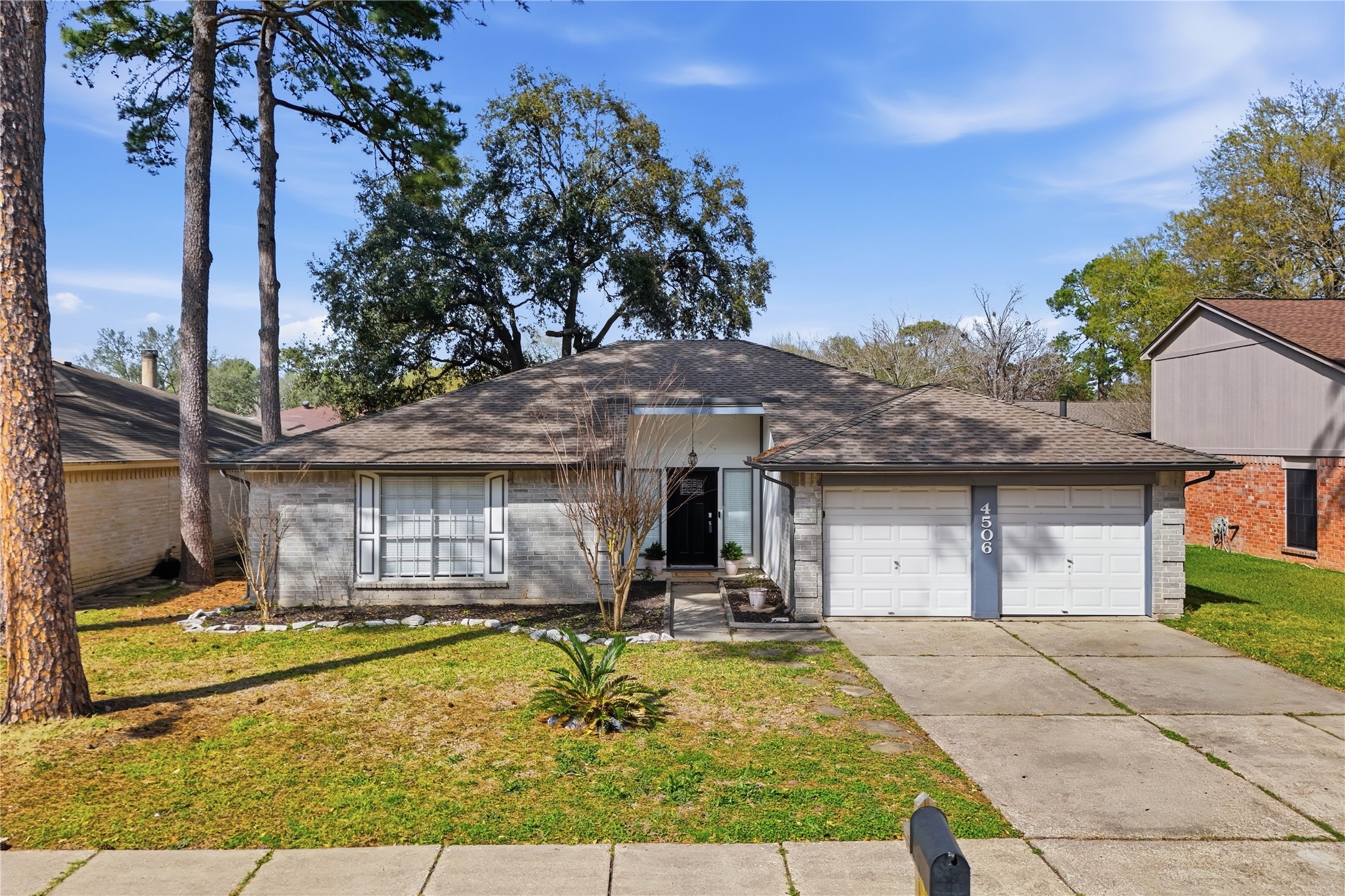 4506 Pineville Lane Spring, TX 77388 - Photo 6 of 36 a front view of a house with swimming pool