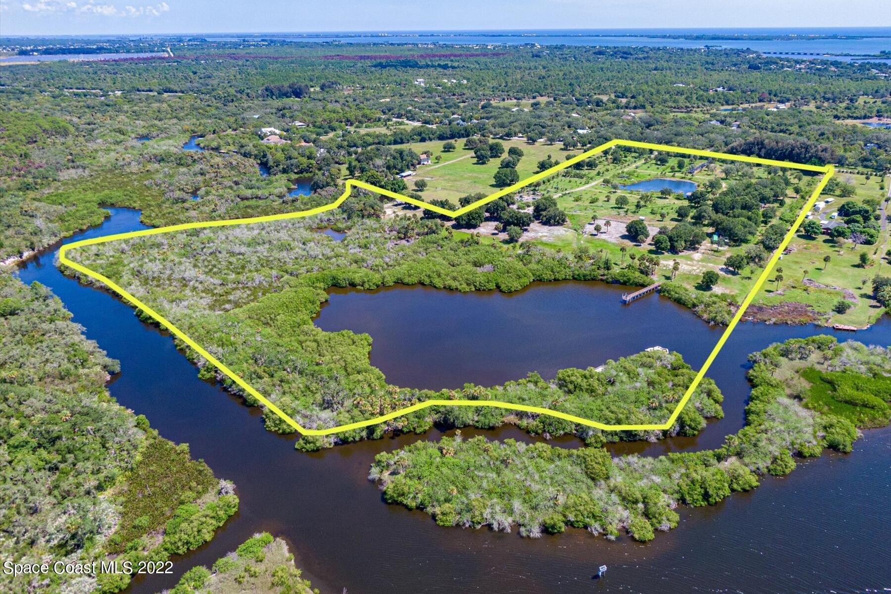 9514 Fleming Grant Road Micco, FL 32976 - Photo 8 of 47 Outline shows 2 parcels $1.15m each