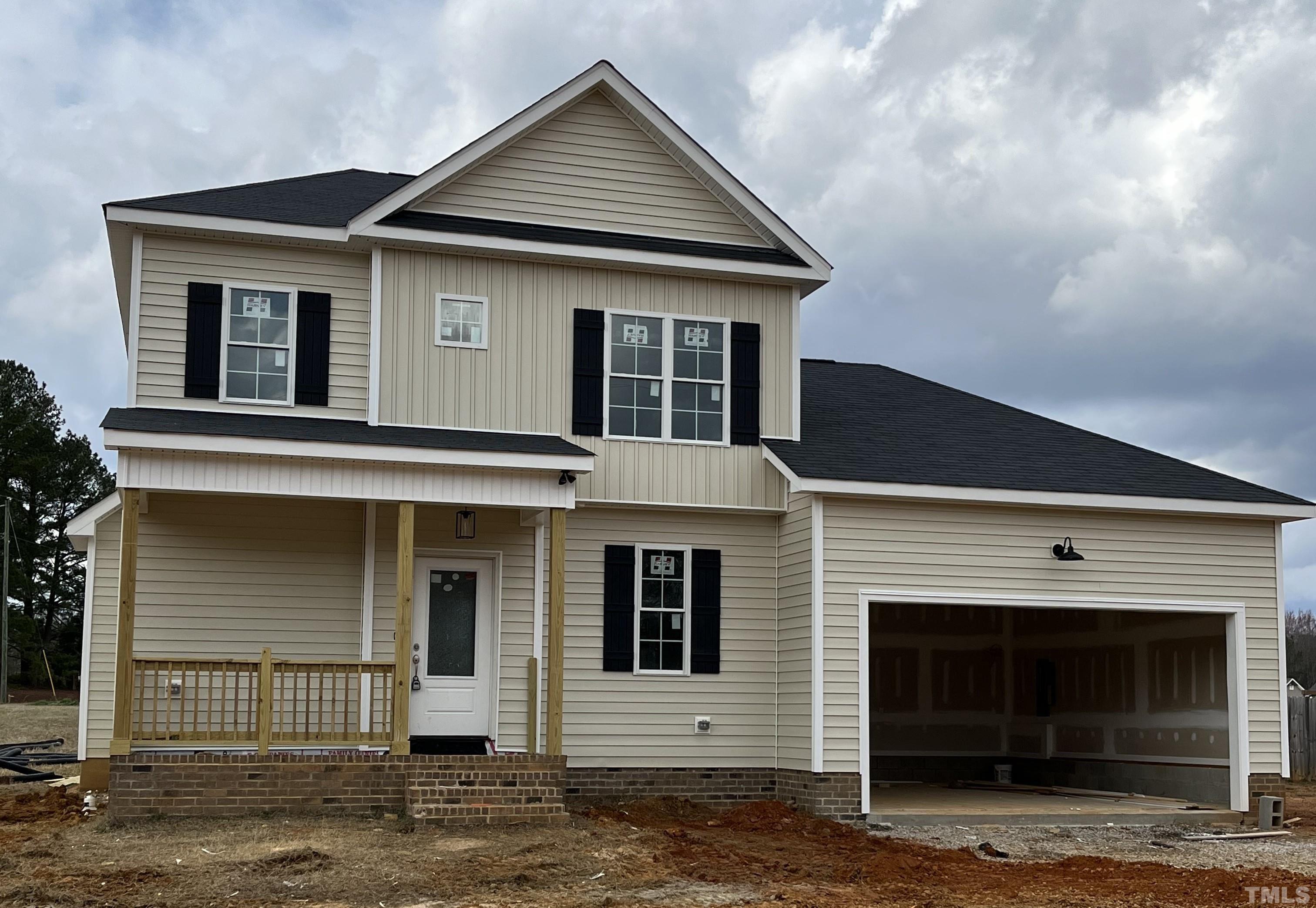 a front view of a house