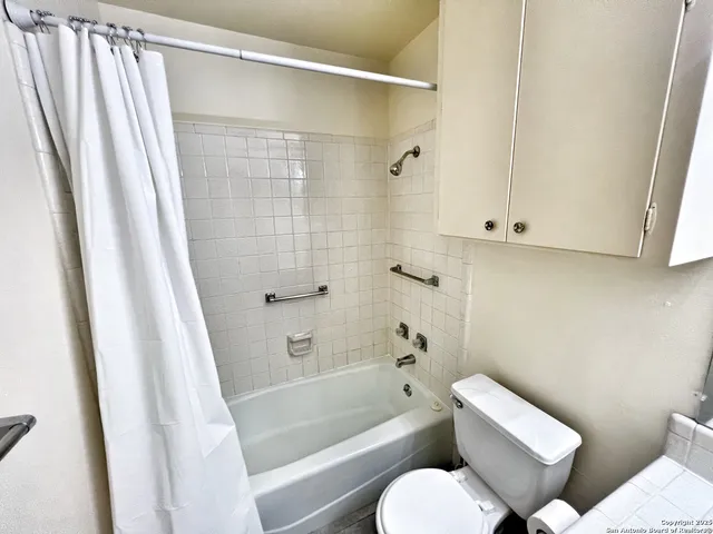 a bathroom with a toilet and a bathtub
