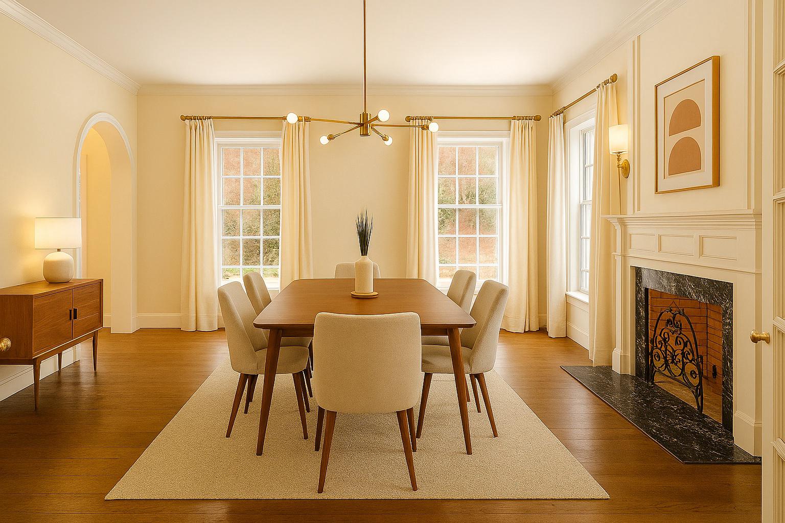 1821 Museum Road Wyomissing, PA 19610 - Photo 14 of 68 Staged Photo with wall paper removed -AI Generated