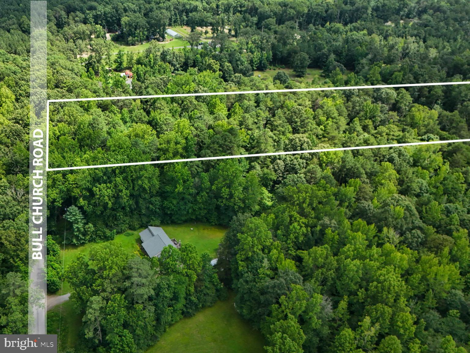 5 Bull Church Road Woodford, VA 22580 - Photo 1 of 11 an aerial view of a fence and trees