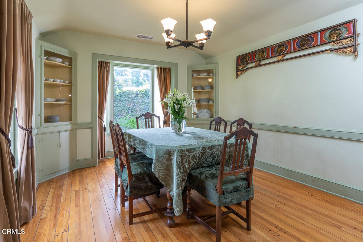 424 North Old Ranch Road Arcadia, CA 91007 - Photo 12 of 54 a view of a dining room with furniture window and wooden floor
