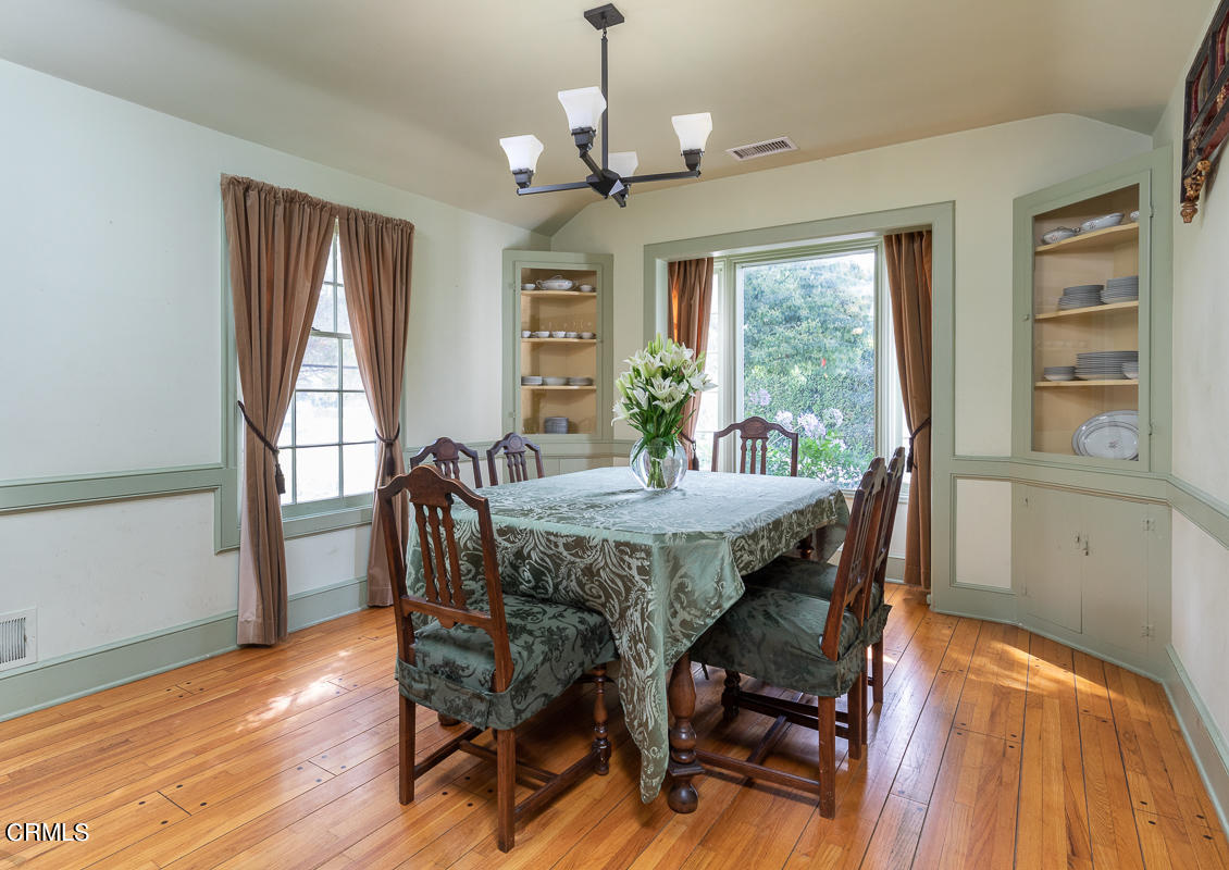 424 North Old Ranch Road Arcadia, CA 91007 - Photo 13 of 54 a view of a dining room with furniture window and wooden floor